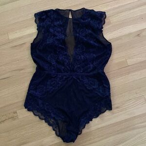 H&M Lace & Mesh Bodysuit